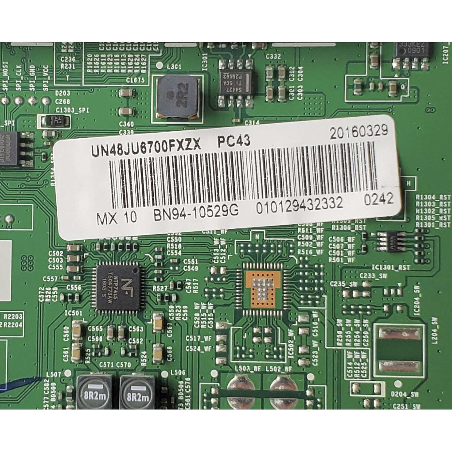 MAIN PARA TV SAMSUNG / NUMERO DE PARTE BN94-10529G / BN41-02344D / BN97-10837A / BN9410529G / PANEL CY-WJ048HGLVBH / DISPLAY LSF480FN08-K02 / BN96-38673A / BN9638673A / MODELO UN48JU6700FXZX VH03 - Imagen 2